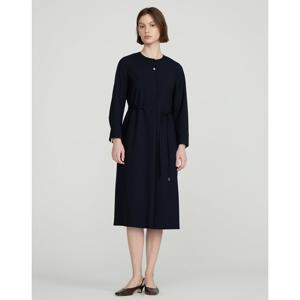 닥스 여성 25SS 울혼방 네이비 스트랩 긴팔 롱원피스 DLDR5B201N2