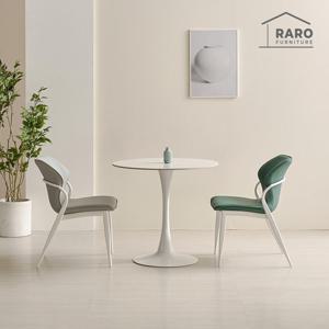 라로퍼니처 쿠페 800 원형 포세린 세라믹 식탁 세트 (식탁+의자2)