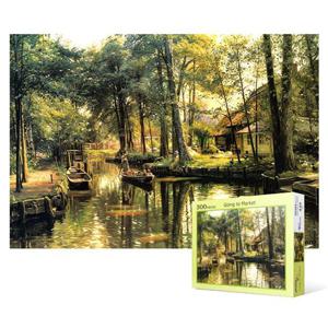 300피스 직소퍼즐 - 시장가는 길 2 퍼즐