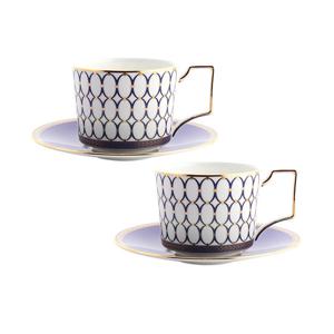 [웨지우드]르네상스골드 커피잔 2인조