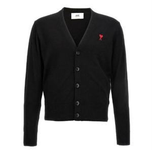 (명품) 아미 하트 로고 메리노울 가디건 BFHKC11