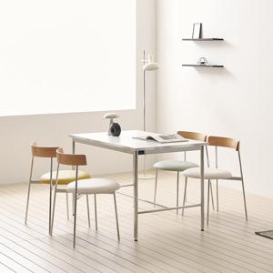 프리힐 카페 매장 실버 테이블 2인 4인 식탁 업소용 사각 1200