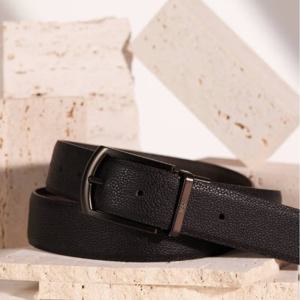 [닥스] 블랙 브라운 리버시블 소가죽 비조벨트 DBBE5E049BK