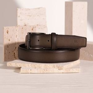 [닥스] 루이스길드그라데이션 카키 소가죽 비조벨트 DBBE5E206K3