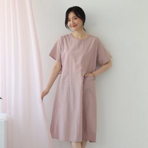 [웬디즈갤러리]스트링 바스락 반팔 원피스 ROP102