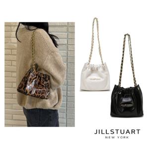 [질스튜어트] 아이보리,블랙,레오파드 가죽 체인 미니크로스 겸 숄더백 JAWA5E359.360.363