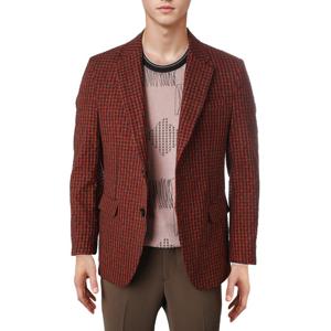 롯데광복 레드옥스 2025 S/S 캐주얼 간절기 지지미 체크 콤비자켓(R251JK101RE-GB)