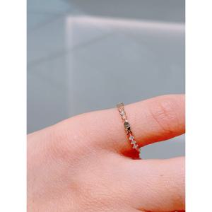 미니골드 14K [DIA-랩] 럭키피쉬 비트윈 반지 RTRM4097L