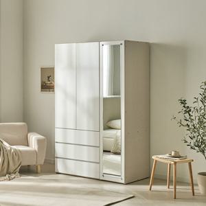 (착불)로쏘 블랑 LPM 1200 3서랍장 옷장 세트