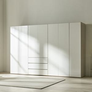 (착불)로쏘 블랑 LPM 2800 옷장 이불장 3서랍 옷장 세트