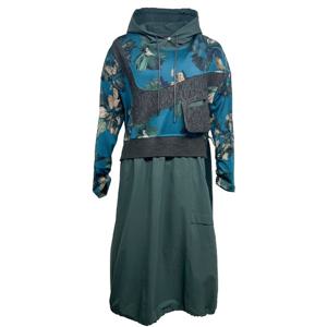 [데시데]유니크배색 후드원피스 DOW413