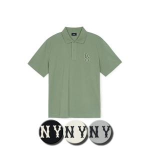 MLB 공용 쿠퍼스 로고 오버핏 카라 반팔 티셔츠 (3APQB0353)