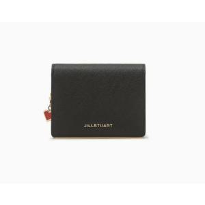 [질스튜어트ACC] JAWA5E055 ][릴리HIGH] 블랙 로고장식 소가죽 반지갑