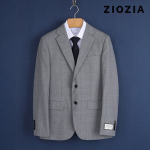 [지오지아] 미라클 그레이 쉐도우 체크 정장자켓 (ABD2SB1205_LGR)