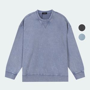 [버커루]남성 쭈리 빈티지 페인팅 오버핏 맨투맨 티셔츠 B251TS322P