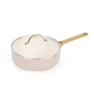 그린팬 파도바 세라믹코팅 뚜껑 웨스턴팬 24cm (토우프 브라운)