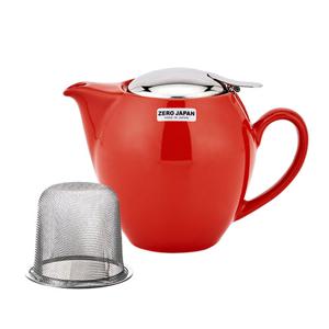 제로재팬 티포트 라운드 350ml 토마토 (BBN-01TO) 도자기 티팟세트