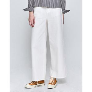 헤지스 여성  헤지데님 와이드 밴딩 데님 팬츠 화이트 HSPA5B487WT
