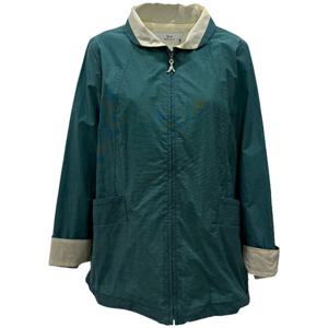 [메지스]차이나 카라 안단 배색 홑지 점퍼(XA0WD18JP)