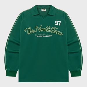 [노스페이스 화이트라벨]TNF 크루 칼라 긴팔 티 NT7TR04K_GRE