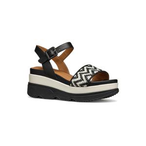 [제옥스] 가드니아 여성 캐주얼 레더 샌들 블랙-8GXHBA5M1D