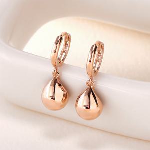 [비앤비골드] 14K 물방울 골드볼 딸랑이 원터치 귀걸이 한쌍 PNE40960