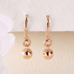 [비앤비골드] 14K 미니 골드볼 딸랑이 원터치 귀걸이 한쌍 PNE40959