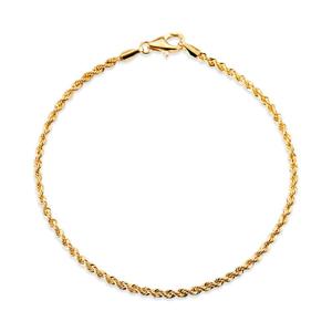 [비앤비골드] 14K 글램 1.8mm 트위스트 이태리 체인 팔찌 IRB40656