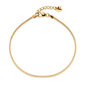 [비앤비골드] 14K 통통하트 1.4mm 트윈 볼체인 팔찌 IRB40654