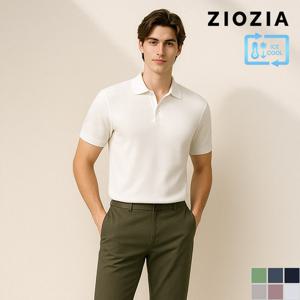 [지오지아] 쿨 데일리 반팔 카라 니트 (ABD2ET1101)