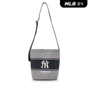 [MLB공식] 25N 바시티 레터링 캔버스 버킷백 NY (Black) 3ABMB015N