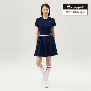 [르꼬끄공식] 여성 우븐 스커트 플레어 원피스(레깅스내장) (QQ122TOP31)