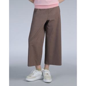 닥스 골프 여성 25SS PREMIUM 브라운 멜란지 린넨 와이드 팬츠 DNPA5B412W2