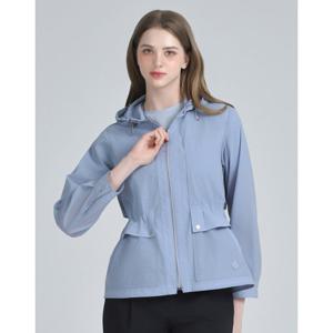 닥스 골프 여성 25SS BEST 블루 에어리 중힙 후드 사파리 점퍼 DNJU5B311B1