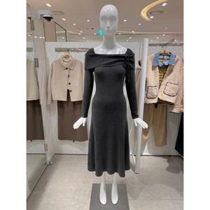 [밸리걸] 네크라인 포인트 니트 원피스 128740