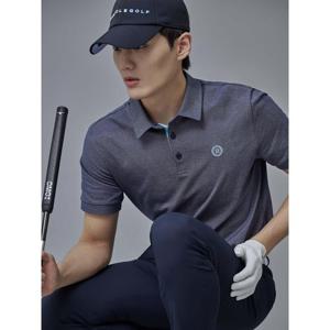 빈폴골프 남성 투톤피케 반팔 티셔츠 - 네이비 BJ5342B01R
