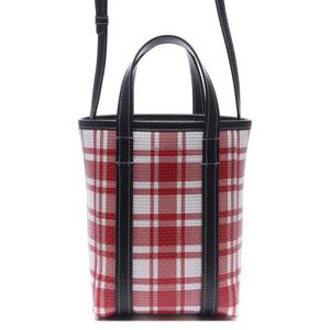 [발렌시아가] 22SS 여성 BARBES 체크 프린트 엠보싱 토트숄더백 (672983_2100P_6190_22S)