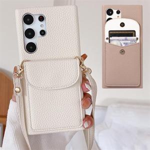 갤럭시A36 5G A366 클래식 카드수납 바디 스트랩 가죽 케이스