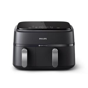필립스 3000시리즈 듀얼바스켓 에어프라이어 9L NA351/00 블랙