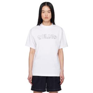 25 FW 소울랜드 여성 화이트 로베르타 티셔츠 251621F110002