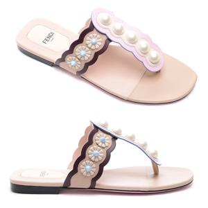 [펜디] 18SS 여성 진주 플라워 샌들 (8Y6693_A162_F113J_18S)