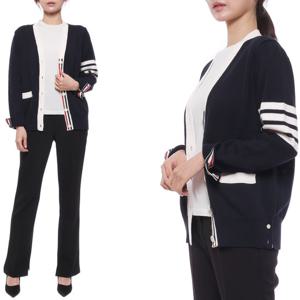 [톰브라운] 23SS 여성 플라워 인타르시아 가디건 (FKC486A Y3017 415 23S)