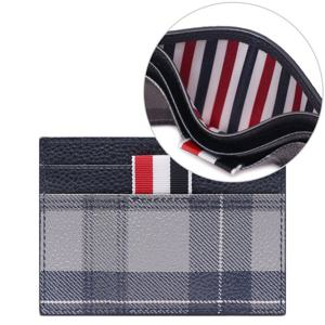 [톰브라운] 22FW 남성 타탄 프린트 페블 그레인 카드지갑 (MAW020L_L0001_035_22F)