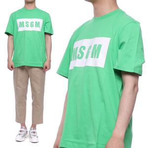 [엠에스지엠] 21SS 남성 로고 박스 반팔 티셔츠 (3040MM67_217098_36_21S)