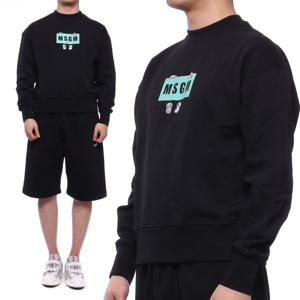 [엠에스지엠] 21SS 남성 카툰 로고 맨투맨 (3040MM100_217099_99_21S)