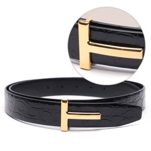 [톰포드] 23SS 남성 T 로고 크로커다일 벨트 (TB224 ECY001G 1N001 23S)