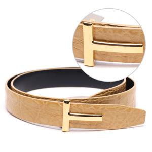 [톰포드] 23SS 남성 T 로고 크로커다일 벨트 (TB224 ECY001G 1Y006 23S)