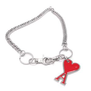 [아미] 22FW 남성 하트 로고 체인 키링 (UKR903_363_600_22F)