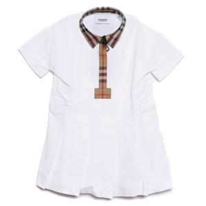 [버버리] 23SS 빈티지 체크 피케 원피스 (8053564 WHITE 23S)