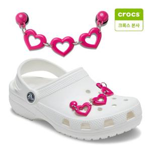 [크록스 본사]레트로 하트 체인 정품 지비츠  참 10012977